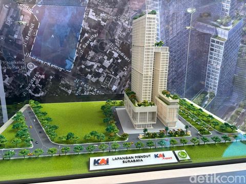 maket pembangunan hunian vertikal di Jakarta Selatan, Bandung, Semarang, dan Surabaya