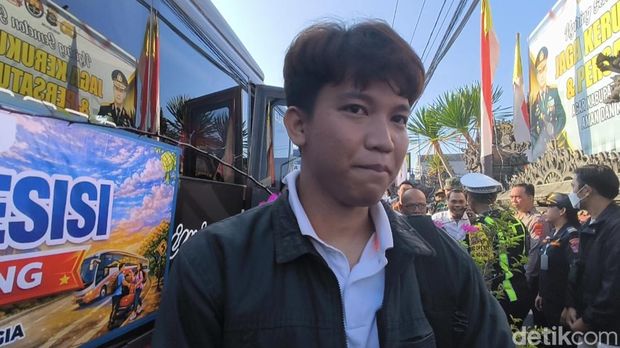 Diwan, salah satu pemudik yang hendak pulang ke Jakarta, Senin (16/3/2026).