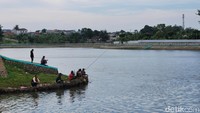 Selain menjadi tempat bersantai, sebagian warga juga memanfaatkan tandon untuk mencari ikan. Hasil tangkapan tersebut biasanya digunakan untuk konsumsi sendiri atau bahkan dijual kembali.