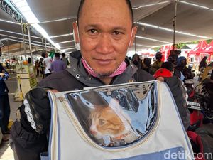 Cerita Pasutri Bawa 2 Kucing Kesayangan Mudik Motoran Jakbar-Lampung