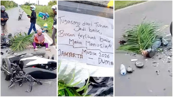 Pengendara asal Dumai, Riau, tewas setelah adu kambing dengan pemotor lain