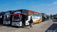 Sebanyak 3.000 pemudik diberangkatkan menggunakan 76 bus menuju berbagai kota di Pulau Jawa dan Sumatera.