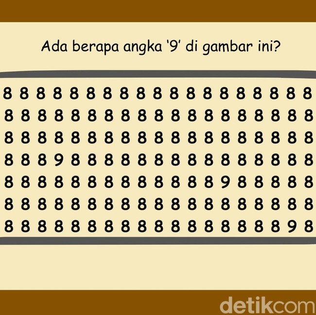 Butuh Ketajaman Mata dan Otak, Selesaikan Tes Ini Kurang dari 5 Menit