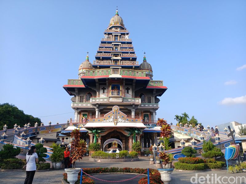 Graha Maria Annai Velangkanni. (Juita Sinuhaji/detikSumut)