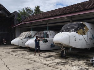 Menengok Gudang Isi Bangkai Pesawat di Sukoharjo, Harga Satunya Rp 2 Miliar