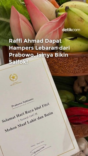 Video Intip Isi Hampers Unik Presiden Prabowo untuk Raffi Ahmad
