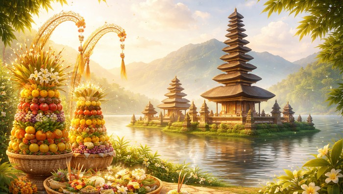 Ilustrasi ucapan selamat hari raya Nyepi 2026.