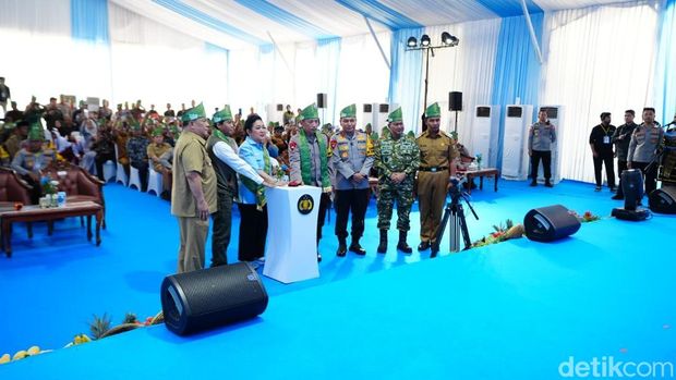 Kapolri Jenderal Listyo Sigit Prabowo menegaskan pembangunan 110 Jembatan Merah Putih Presisi di Riau merupakan langkah nyata Polri mewujudkan harapan Presiden. (dok Polri)