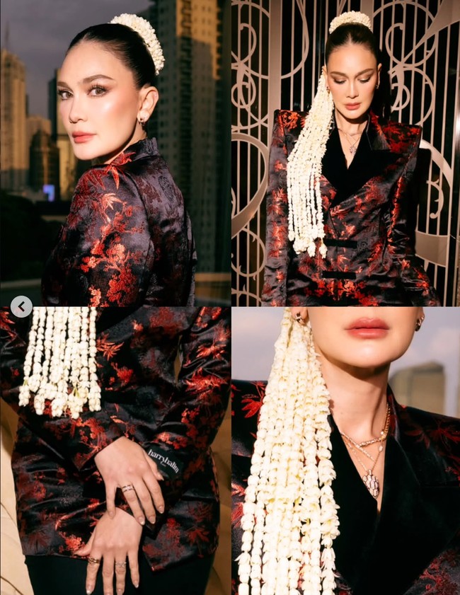 Penampilan istri Maxime Bouttier itu langsung jadi sorotan dan banjir pujian. Cantik paripurna ka luna, tulis salah satu komentar. Stunning, tambah netizen lain. Foto: Instagram/@lunamaya