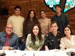Foto Maia Estianty Bukber Bareng Anak-Calon Mantu, Ada Bumil & Calon Manten