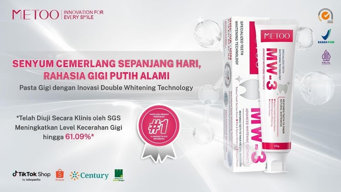 METOO MW-3 Advanced Whitening Toothpaste