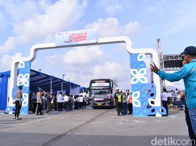 Ratusan Pemudik Berangkat Nyaman Menuju Kampung Halaman