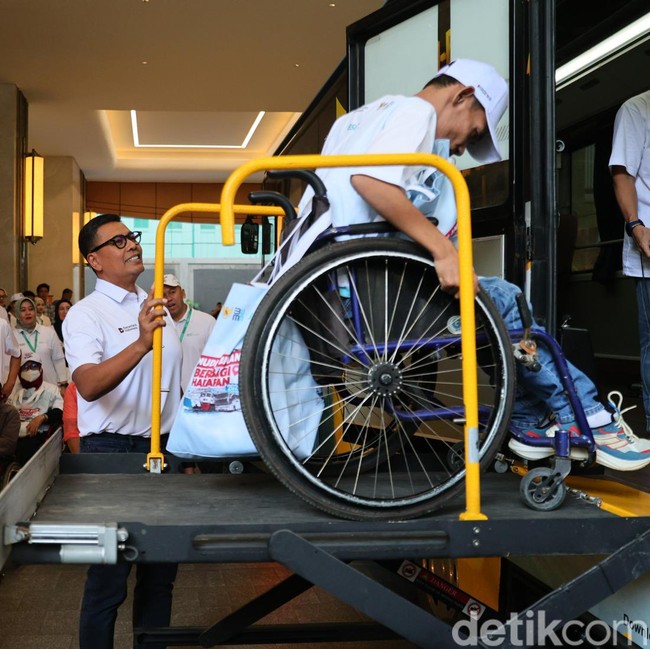 Mudik Gratis untuk Penyandang Disabilitas, Ratusan Peserta Diberangkatkan