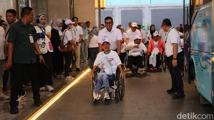 Mudik Gratis untuk Penyandang Disabilitas, Ratusan Peserta Diberangkatkan