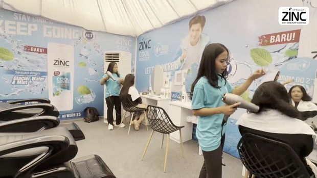 Posko Mudik ZINC 2026, Bisa Keramas Gratis-Pijat Refleksi