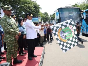 Andra Soni Lepas 990 Peserta Program Mudik Gratis Pemprov Banten