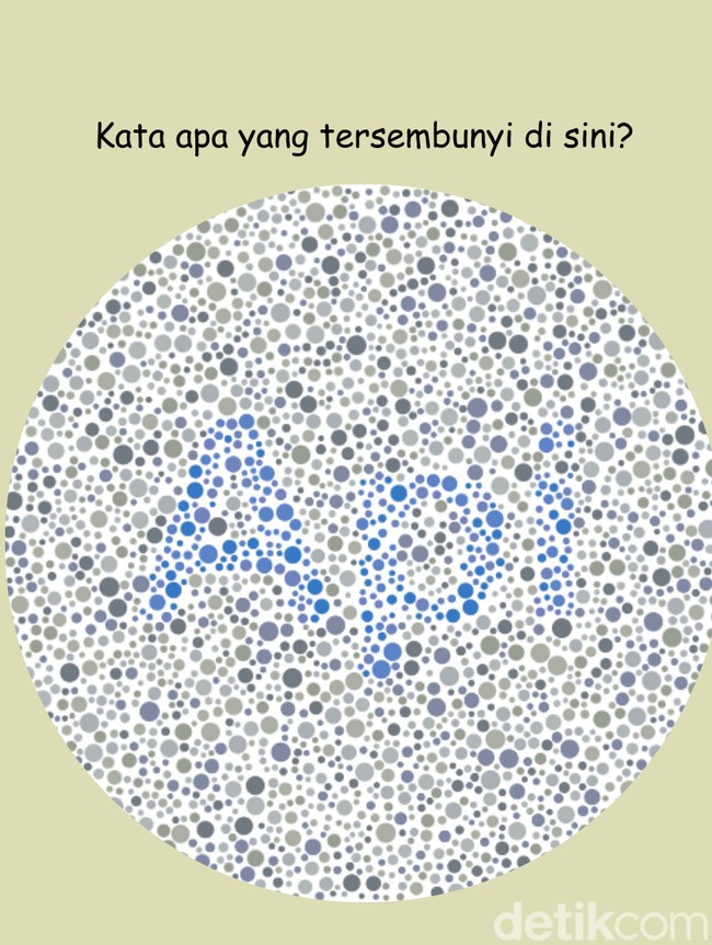 Coba Baca Kata yang Ada di Tes Buta Warna Ini, Kejelian Mata Diuji
