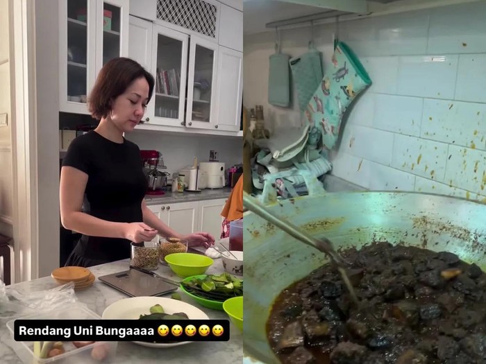 BCL Turun ke Dapur! Masak 7 Kg Rendang hingga 6 Jam Buat Lebaran