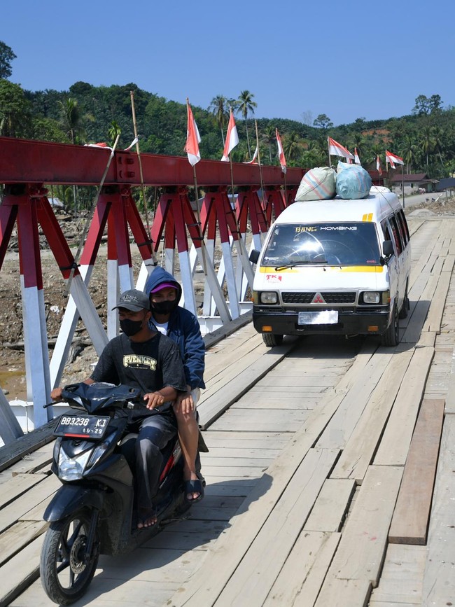 Jalur Mudik Tapanuli Selatan Kembali Dapat Dilintasi Usai Diterjang Bencana