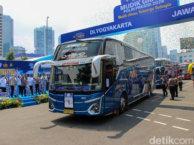 Kapolri Berangkatkan Ribuan Peserta Mudik Gratis Presisi 2026 di Polda Metro