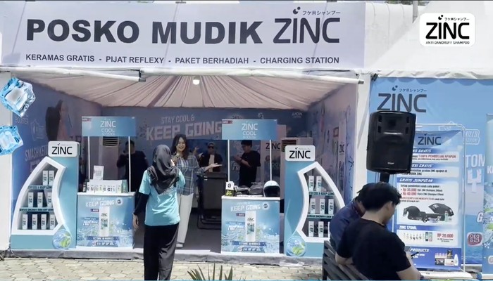 Mudik Tetap Fresh, ZINC Hadirkan Posko Keramas Gratis