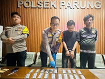 Pria Terlibat Narkoba di Parung Ditangkap Bong dan 200 Butir T-Rex Disita