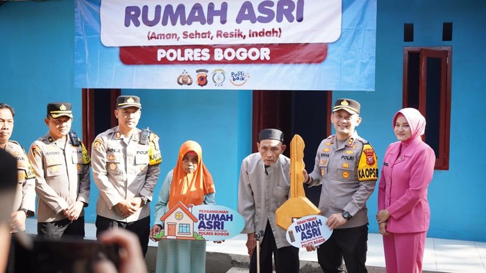 Polres Bogor merealisasikan program Rumah ASRI (Aman, Sehat, Rapi, Indah) di wilayah Kabupaten Bogor. (dok istimewa)
