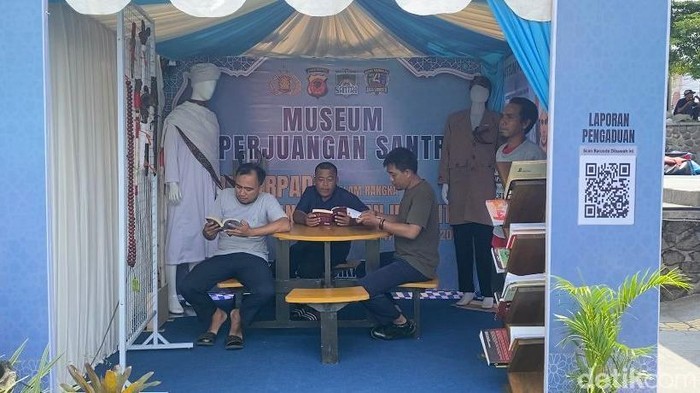 Posko mudik Singaparna bertema santri