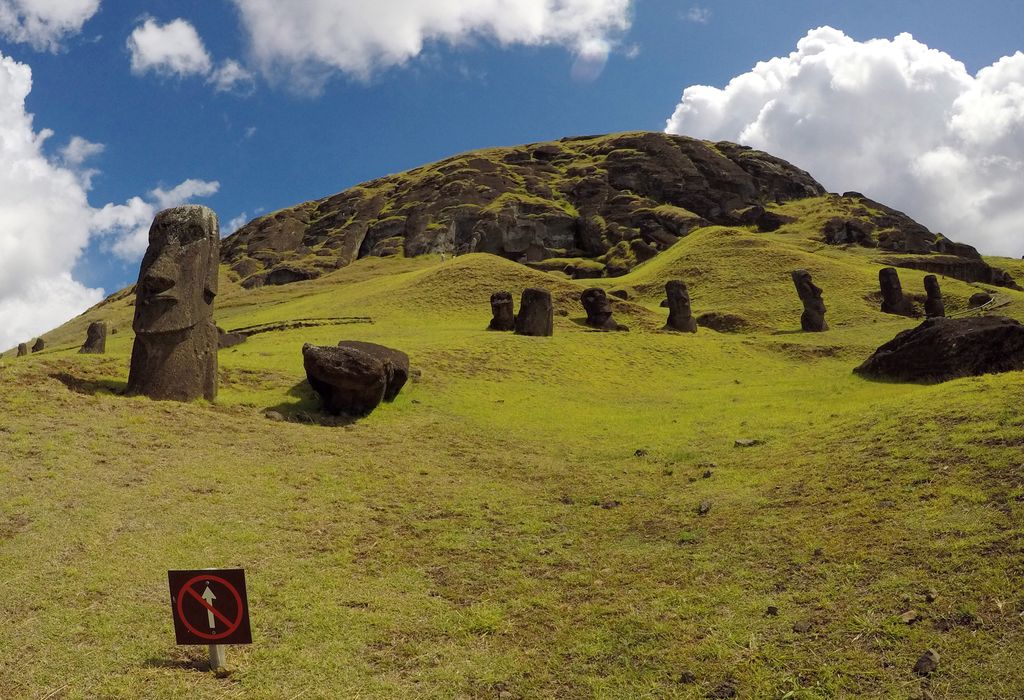 Pulau Paskah di Chili. (REUTERS/JORGE VEGA)