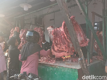 Jelang Lebaran, Harga Daging Sapi di Pasar Sukaramai Medan Capai Rp 150 Ribu/Kg