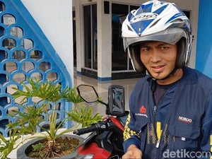 Kisah Mudik Solihin, Tembus 418 Km Pakai Motor demi Rindu Ortu
