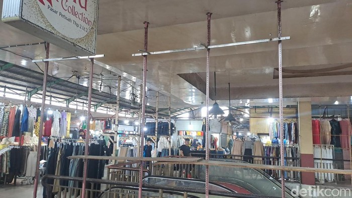Suasana di salah satu sudut Pasar Petisah Medan. (Rindi Antika/detikSumut)