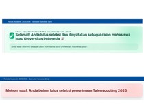 Status Peserta Talent Scouting UI Berubah dari Lulus Jadi Belum Lulus, Ada Apa?