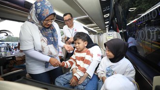TelkomGroup Berangkatkan Ribuan Pemudik ke Berbagai Kota di Jawa-Sumatera