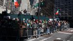 Tradisi Irlandia Meriahkan Jalanan New York Lewat Parade Akbar
