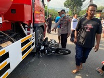 Pemotor Tewas Terlindas Truk Tangki di Baturetno Wonogiri
