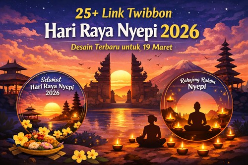 Twibbon Nyepi 2026. (Chat GPT)