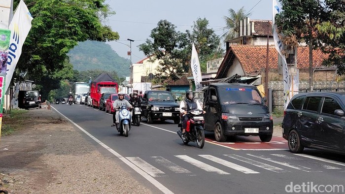 Jalur mudik Limbangan pagi ini