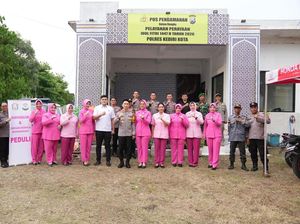 Kapolres Kediri Kota Cek Pospam, Pastikan Personel Siap Amankan Mudik