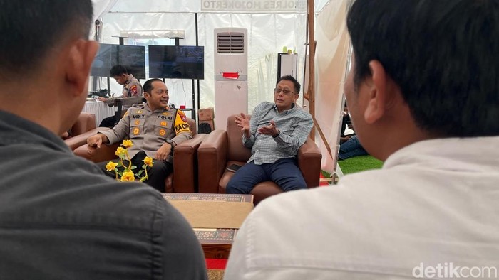 Koordinasi Wakil Ketua Dewan Pers dan Polres Mojokerto