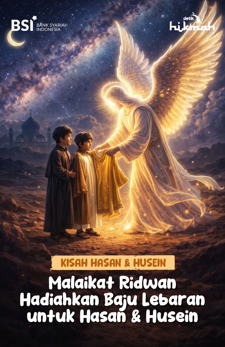 Malaikat Ridwan Hadiahkan Baju Lebaran untuk Hasan & Husein