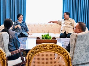 Prabowo Terima Megawati di Istana