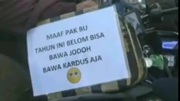 Tapi ada juga pemudik yang masih jomblo, tetap semangat! Foto: Instagram