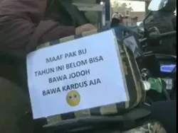 Pesan Kocak Pemotor Mudik Lebaran, Bikin Ngakak!