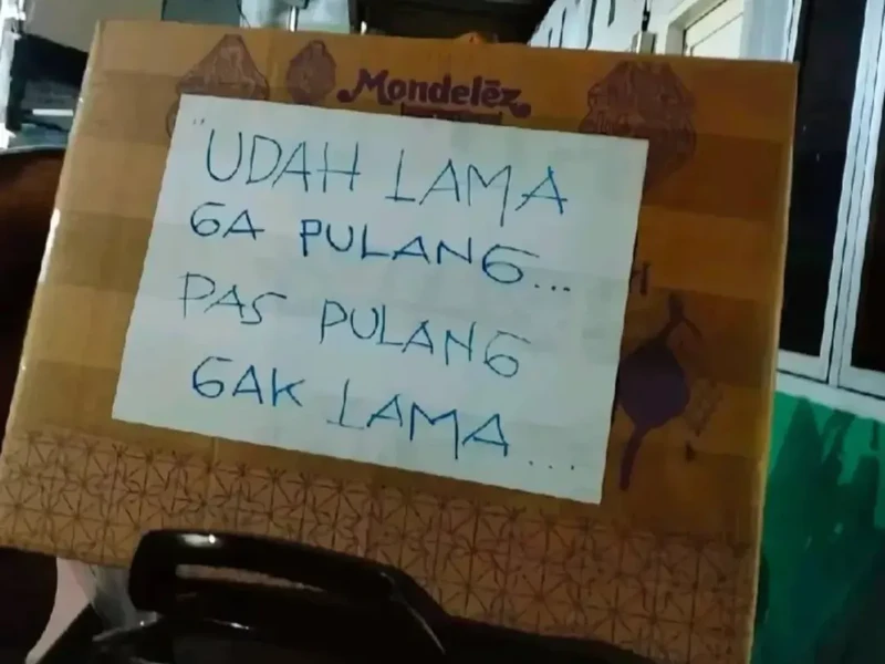 Pesan Kocak Pemotor Mudik Lebaran