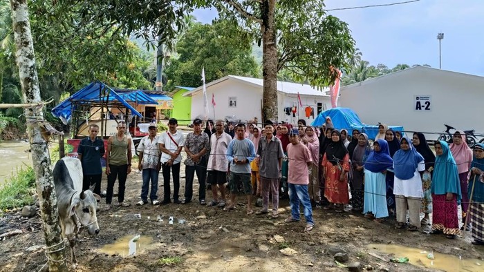 Sapi yang disalurkan kepada korban bencana jelang lebaran di Tapteng dan Tapsel (Dok. Dinas Pertanian dan Ketahanan Pangan Sumut)