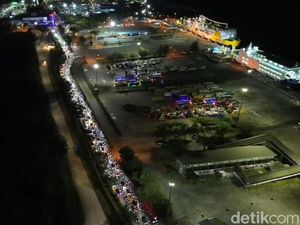 Puncak Mudik di Pelabuhan Bakauheni, 163.603 Orang Masuk ke Sumatera