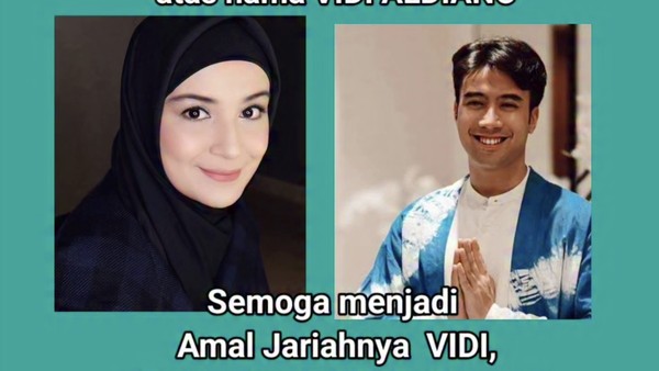 Shireen Sungkar Wakafkan Sumur Atas Nama Vidi Aldiano