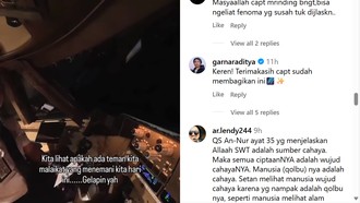 Cerita Pilot Terbang di Langit Ramadan Bercahaya: Alien atau Malaikat?