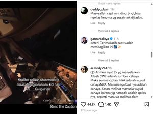 Cerita Pilot Terbang di Langit Ramadan Bercahaya: Alien atau Malaikat?